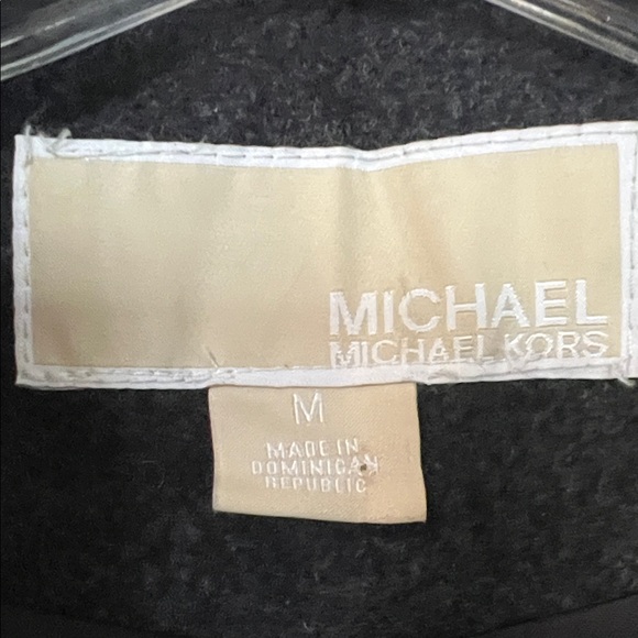 MICHAEL Michael Kors charcoal Belted Trench Coat with Gold Hardware - Picture 2 of 8